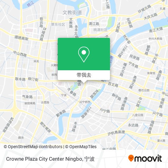 Crowne Plaza City Center Ningbo地图