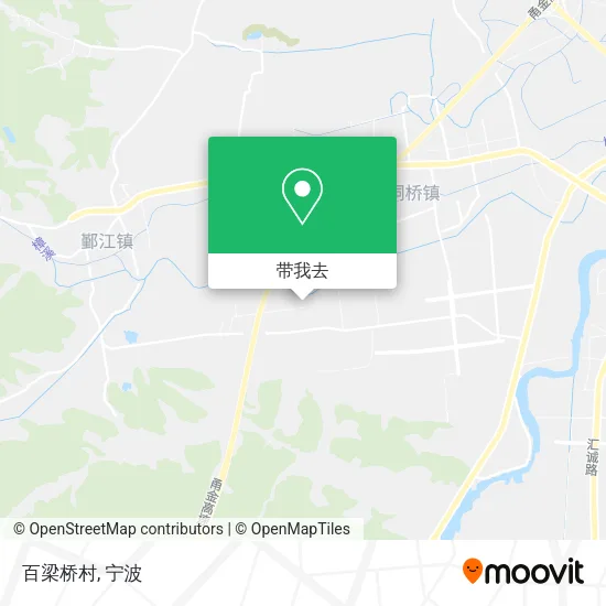 百梁桥村地图