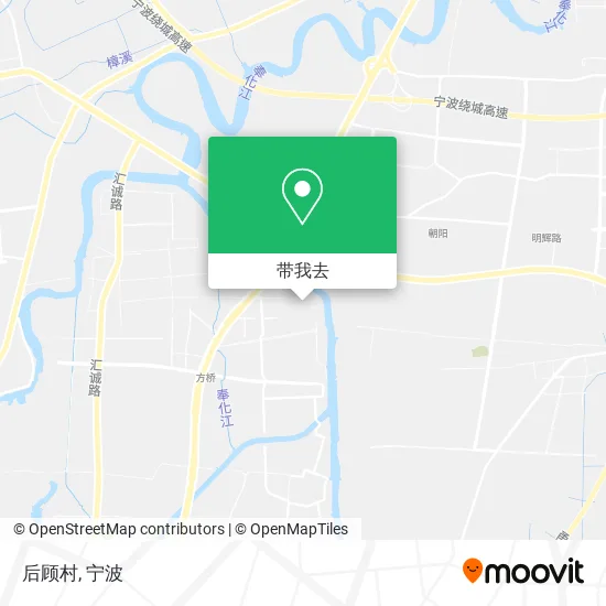 后顾村地图
