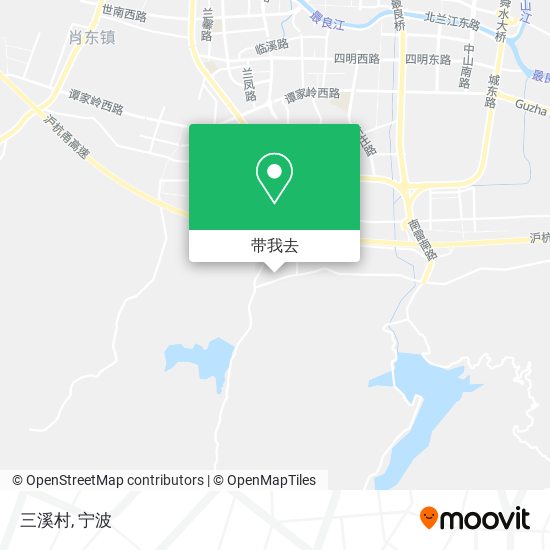 三溪村地图
