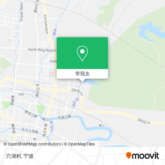 穴湖村地图