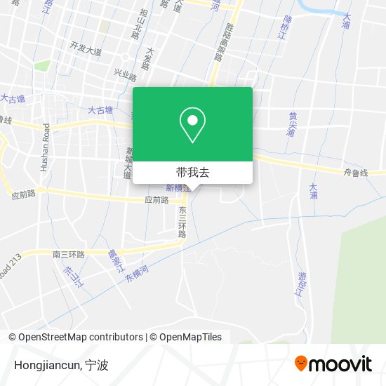 Hongjiancun地图