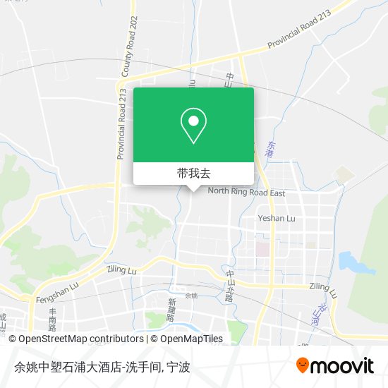 余姚中塑石浦大酒店-洗手间地图