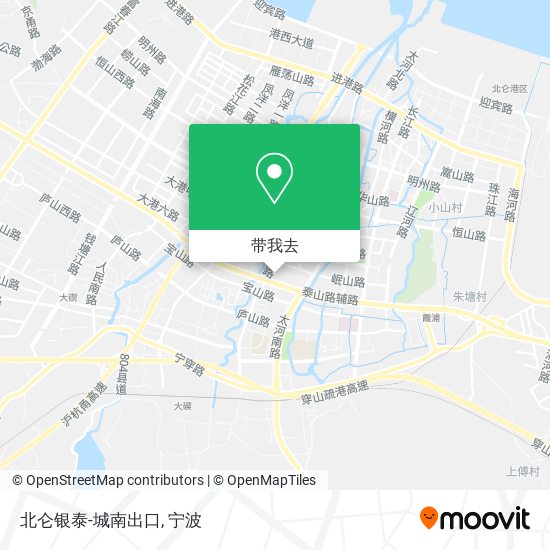 北仑银泰-城南出口地图