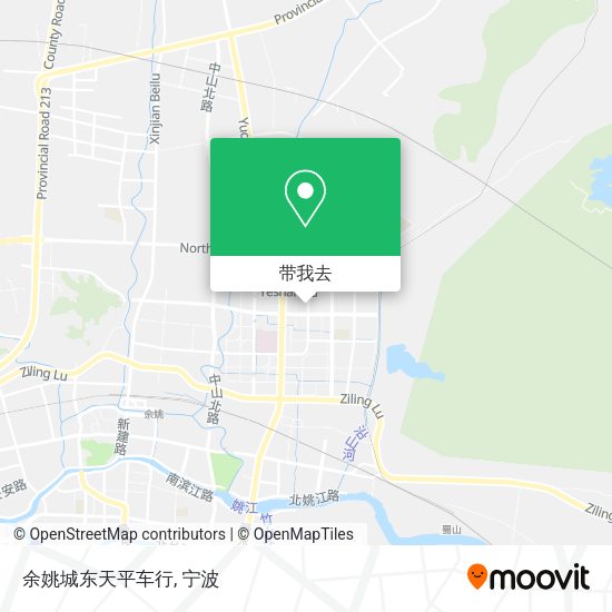 余姚城东天平车行地图