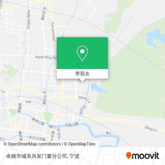 余姚市城东兴发门窗分公司地图
