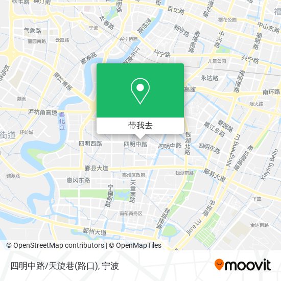 四明中路/天旋巷(路口)地图