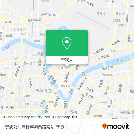 宁波公共自行车湖西路南站地图