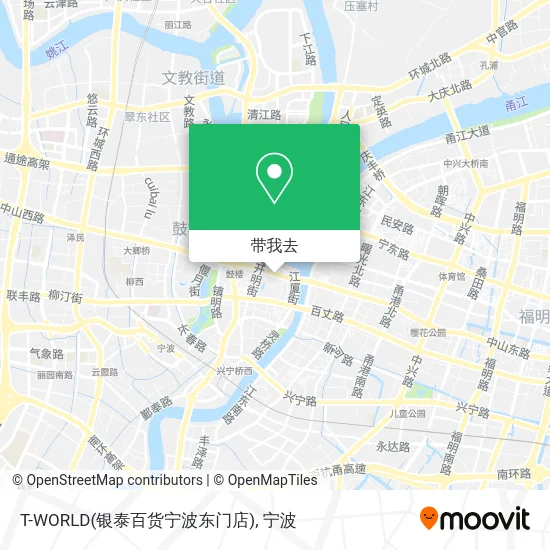 T-WORLD(银泰百货宁波东门店)地图
