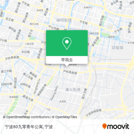 宁波80九零青年公寓地图