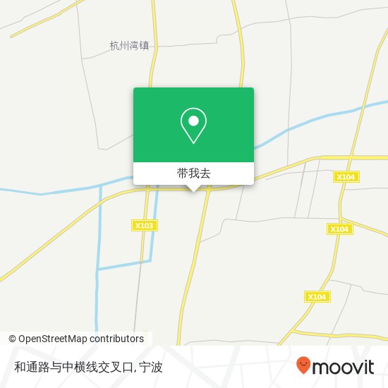 和通路与中横线交叉口地图
