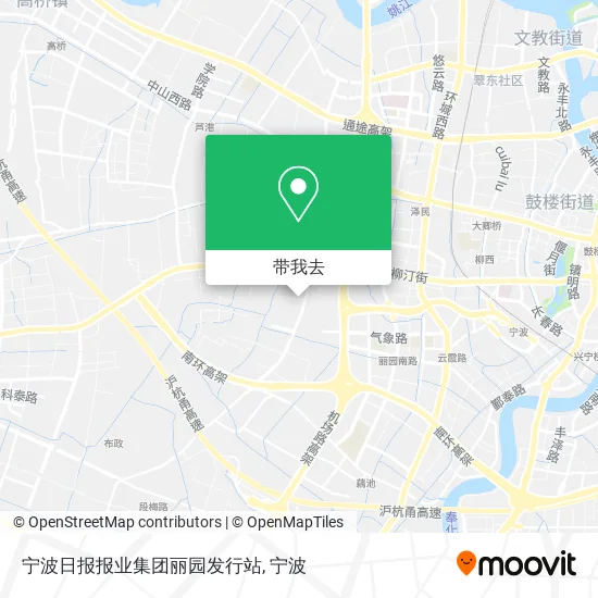 宁波日报报业集团丽园发行站地图