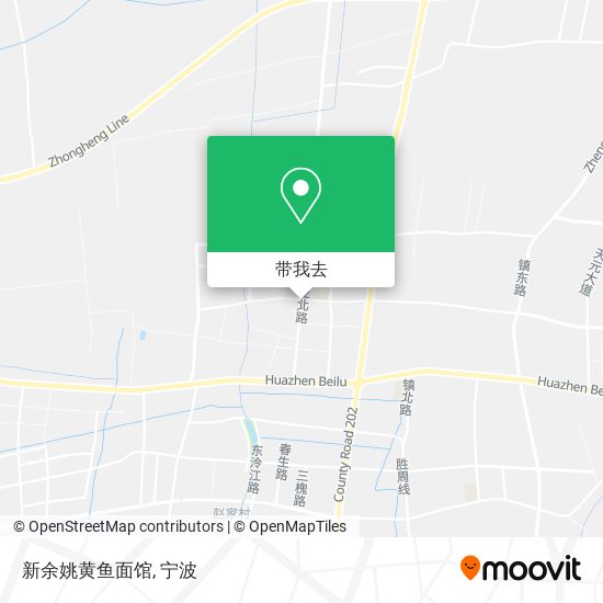 新余姚黄鱼面馆地图
