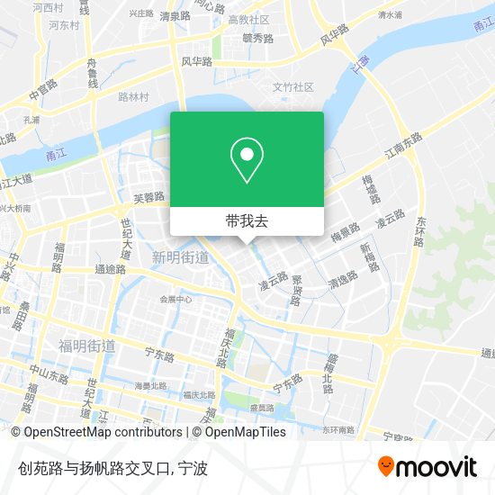 创苑路与扬帆路交叉口地图