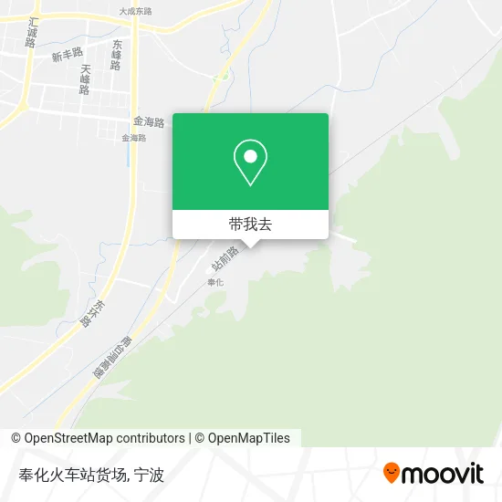 奉化火车站货场地图