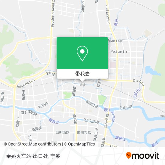 余姚火车站-出口处地图