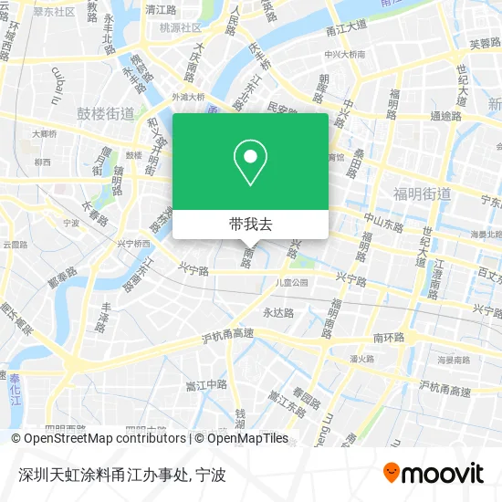 深圳天虹涂料甬江办事处地图