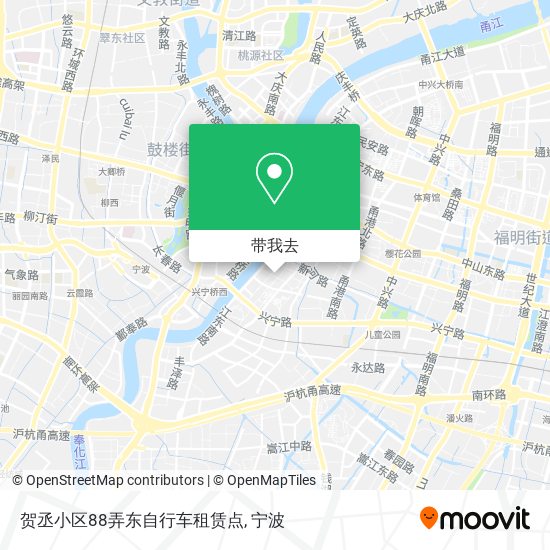 贺丞小区88弄东自行车租赁点地图