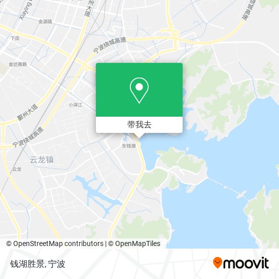 钱湖胜景地图