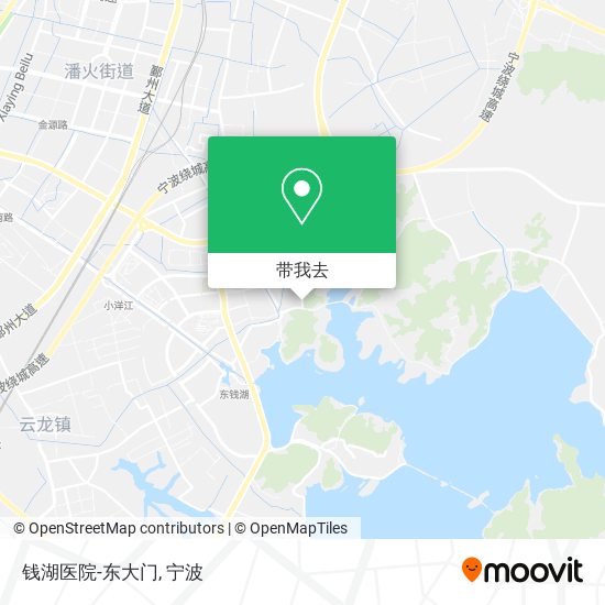 钱湖医院-东大门地图