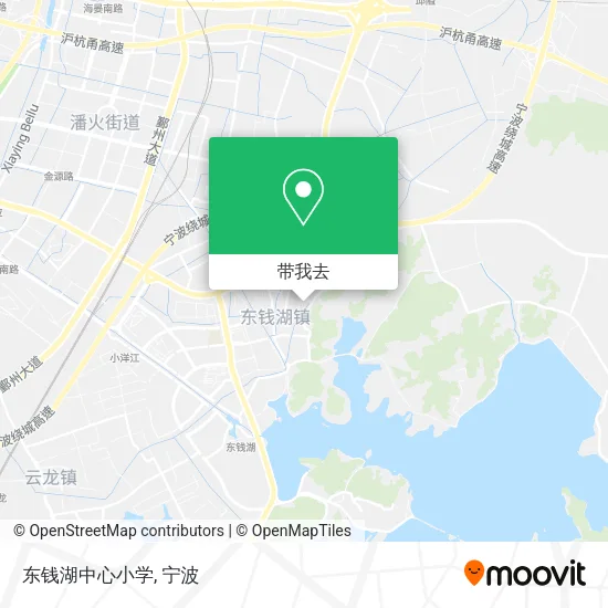 东钱湖中心小学地图