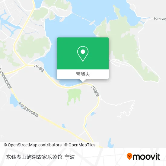东钱湖山屿湖农家乐菜馆地图