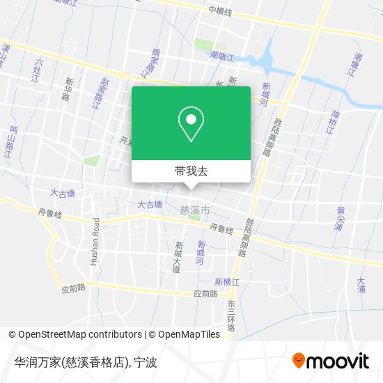 华润万家(慈溪香格店)地图