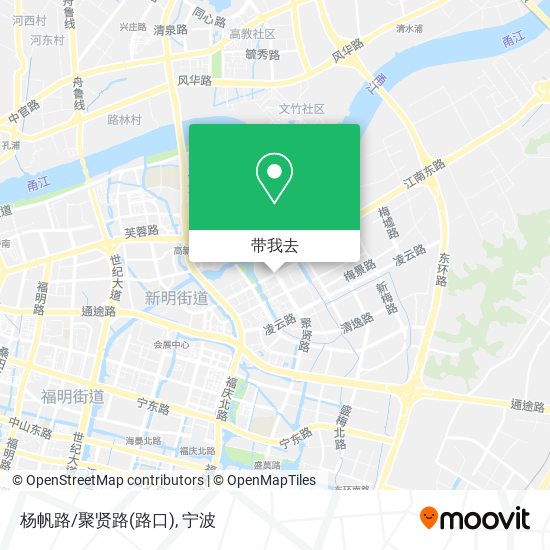 杨帆路/聚贤路(路口)地图
