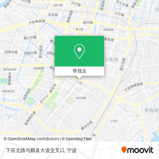 下应北路与鄞县大道交叉口地图