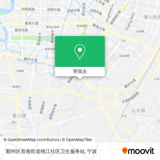 鄞州区首南街道桃江社区卫生服务站地图