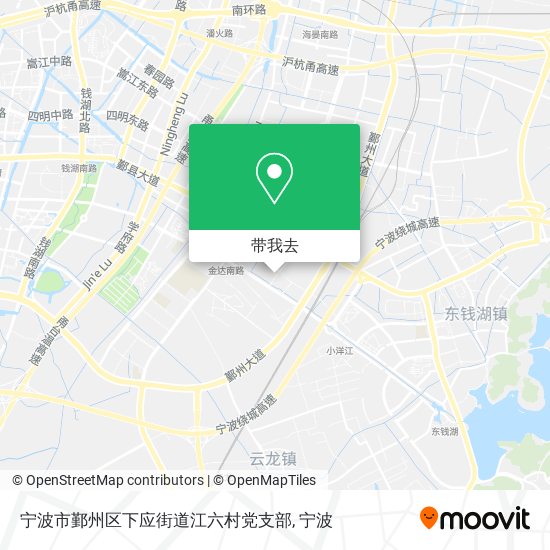 宁波市鄞州区下应街道江六村党支部地图