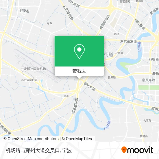 机场路与鄞州大道交叉口地图