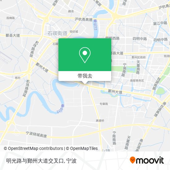 明光路与鄞州大道交叉口地图