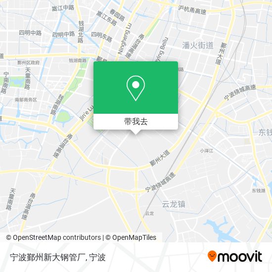 宁波鄞州新大钢管厂地图
