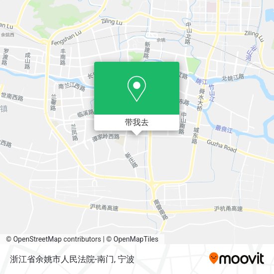 浙江省余姚市人民法院-南门地图