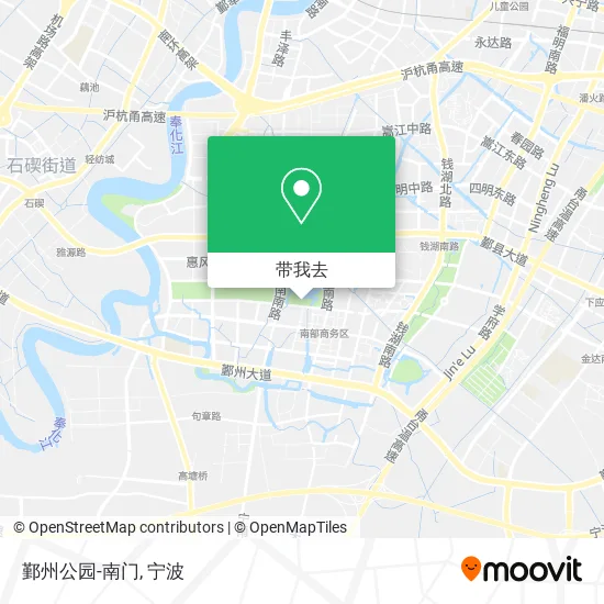 鄞州公园-南门地图