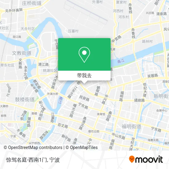 惊驾名庭-西南1门地图
