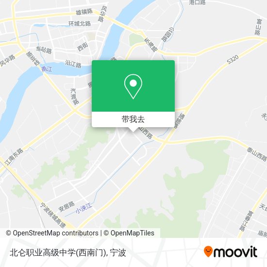 北仑职业高级中学(西南门)地图