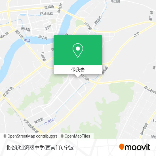 北仑职业高级中学(西南门)地图