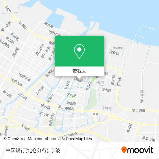 中国银行(北仑分行)地图