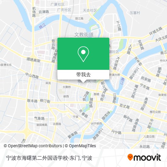 宁波市海曙第二外国语学校-东门地图