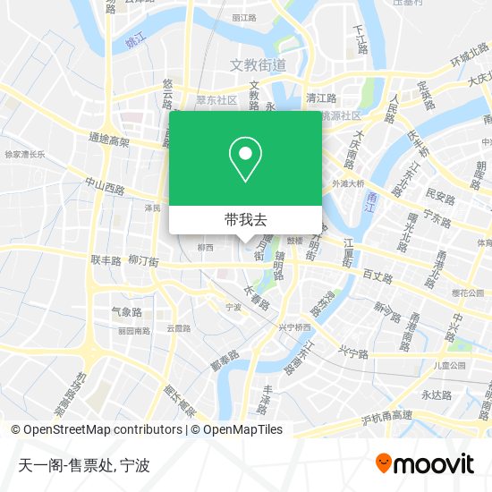 天一阁-售票处地图