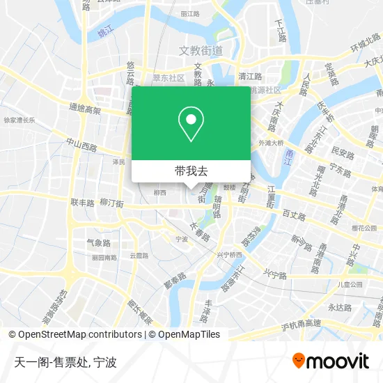 天一阁-售票处地图