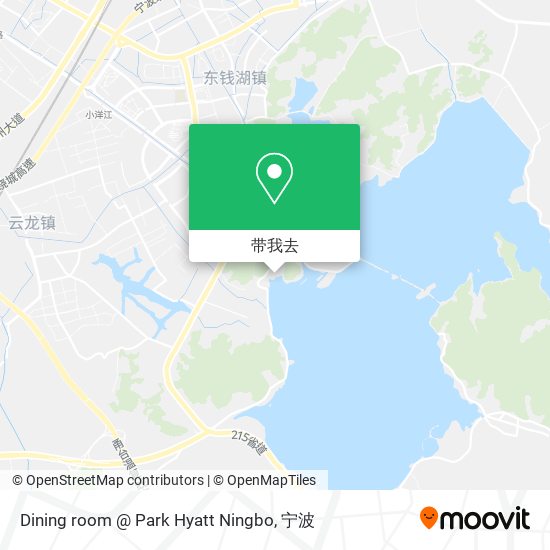 Dining room @ Park Hyatt Ningbo地图