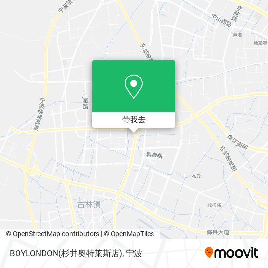 BOYLONDON(杉井奥特莱斯店)地图