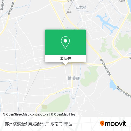 鄞州横溪金剑电器配件厂-东南门地图