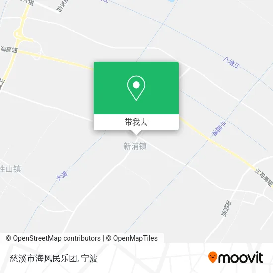 慈溪市海风民乐团地图
