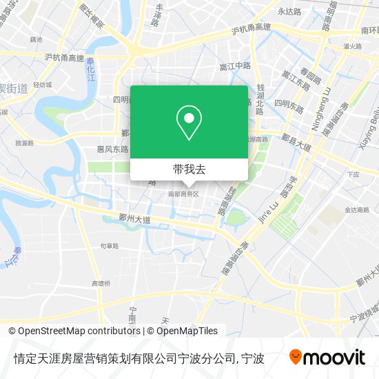 情定天涯房屋营销策划有限公司宁波分公司地图