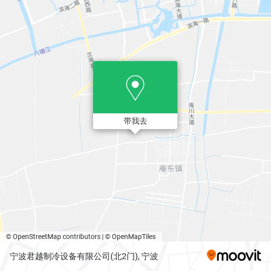 宁波君越制冷设备有限公司(北2门)地图
