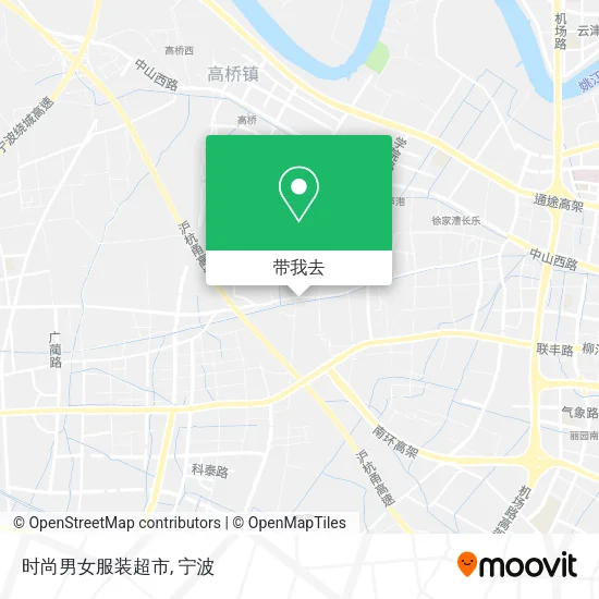 时尚男女服装超市地图